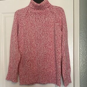 Women's Pink Turtleneck Sweater